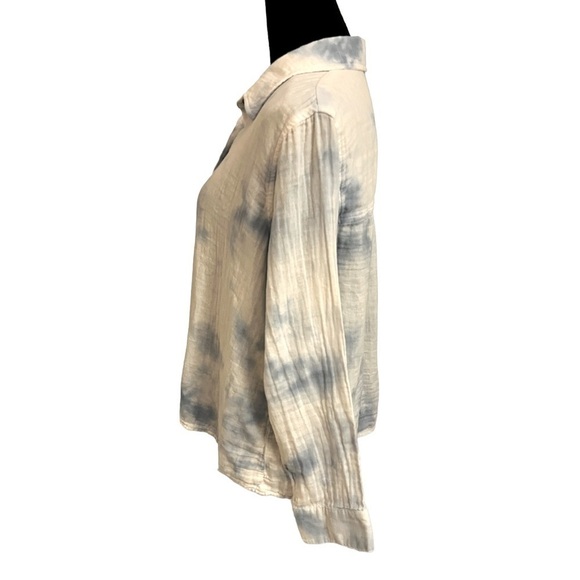 Splendid Cloud Wash Tie Dye Button Up Shirt Large - Picture 3 of 8
